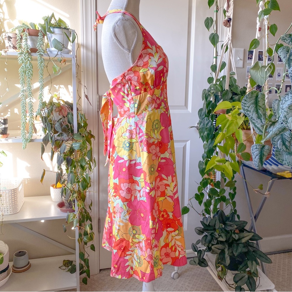 Madison Leigh  - Y2K Floral Halter Backless Dress - Picture 3 of 8